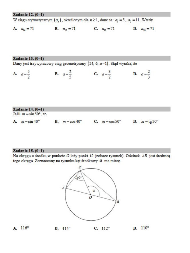 Matura 2017 matematyka podstawowa. [ARKUSZE, ZADANIA, PRZECIEKI]