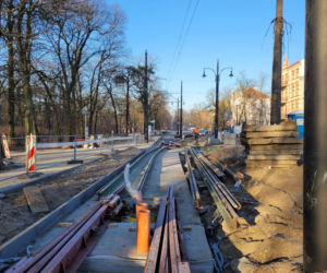 Remont torowiska przy ul. Bydgoskiej w Toruniu. Tak wyglądają prace