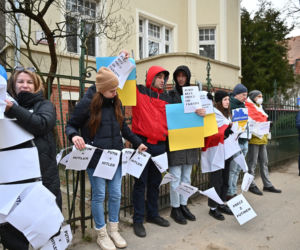 Manifestacja pod konsulatem Rosji w Gdańsku