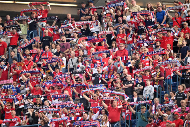 Wisła Kraków - Wrexham. Kibice