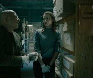 Archiwista, odc. 1. Henryk Mikos (Henryk Talar), aspirant Zuzanna Wasiluk (Paulina Gałązka)