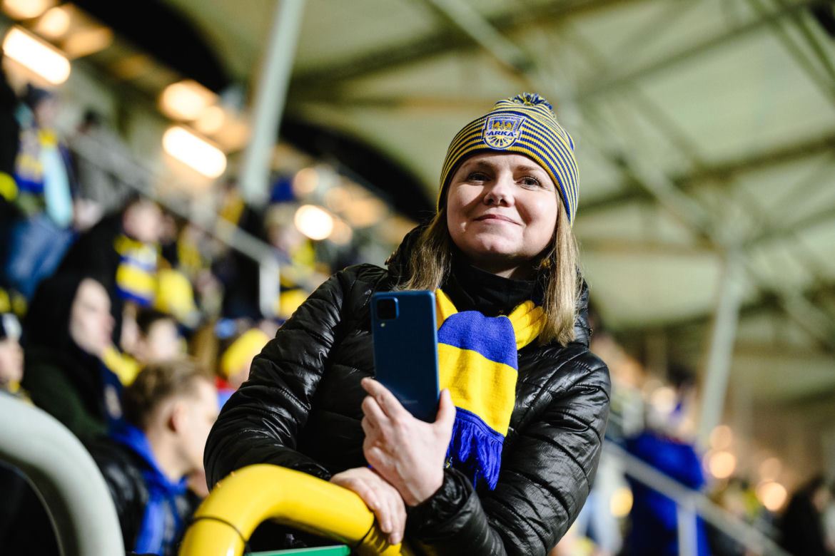 Arka Gdynia - Lechia Gdańsk: Zdjęcia kibiców z derbów Trójmiasta w ramach 23. kolejki PKO BP Ekstraklasy