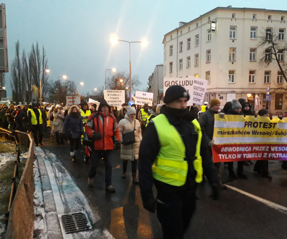 Protest mieszkańców Wesołej