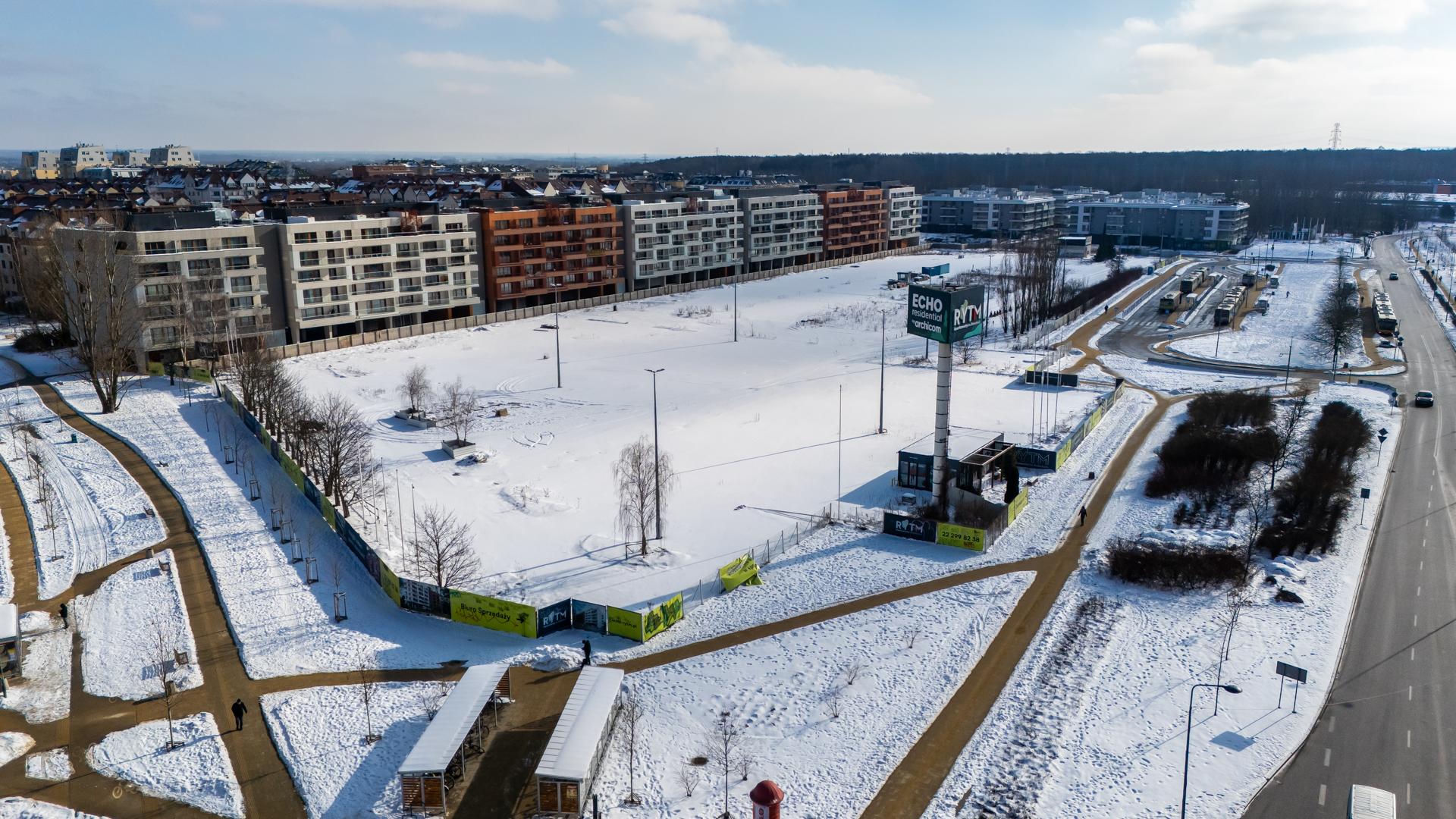 Działka po dawnym Tesco na Kabatach w Warszawie