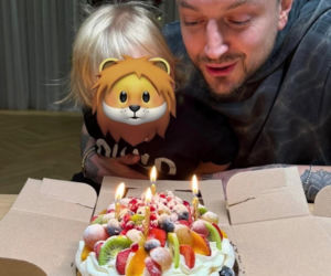 Aleksander Milwiw-Baron już świętował urodziny. Taką niespodziankę przygotowała dla niego Sandra z Leosiem