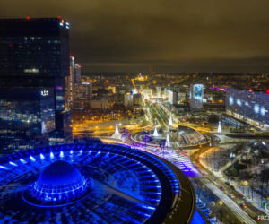 Sylwester z Dwójką TVP w Katowicach: Próba iluminacji sceny