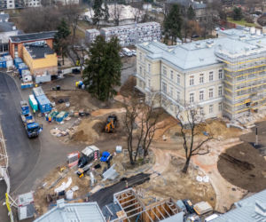 Sinfonia Varsovia w Warszawie podczas budowy