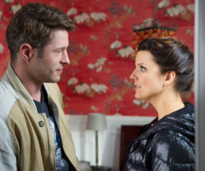 	Na Wspólnej. Marta Konarska (Joanna Jabłczyńska), Olaf (Maciej Brzoska)