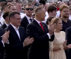 Marta Nawrocka na rocznicy zaprzysiężenia męża