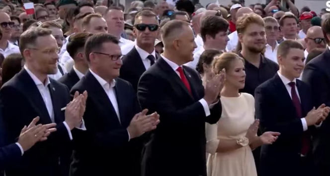 Marta Nawrocka na rocznicy zaprzysiężenia męża