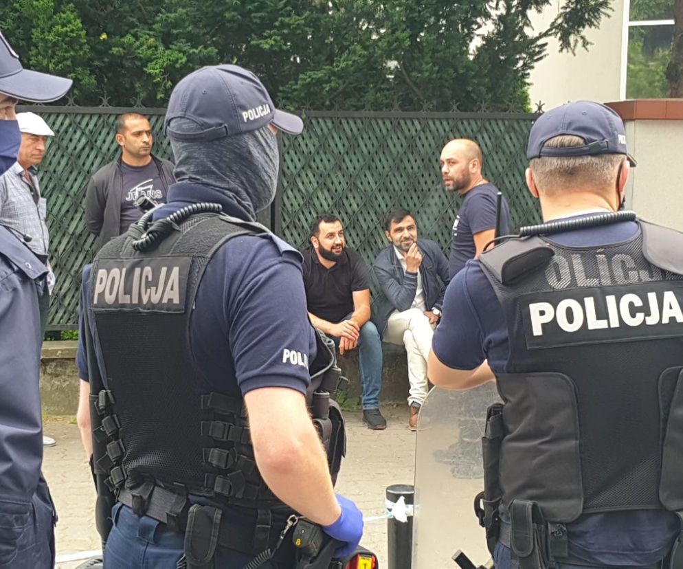 Manifestacja pod ambasadą Azerbejdżanu