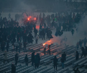 Karol Nawrocki wziął udział w Patriotycznej Pielgrzymce Kibiców na Jasnej Górze