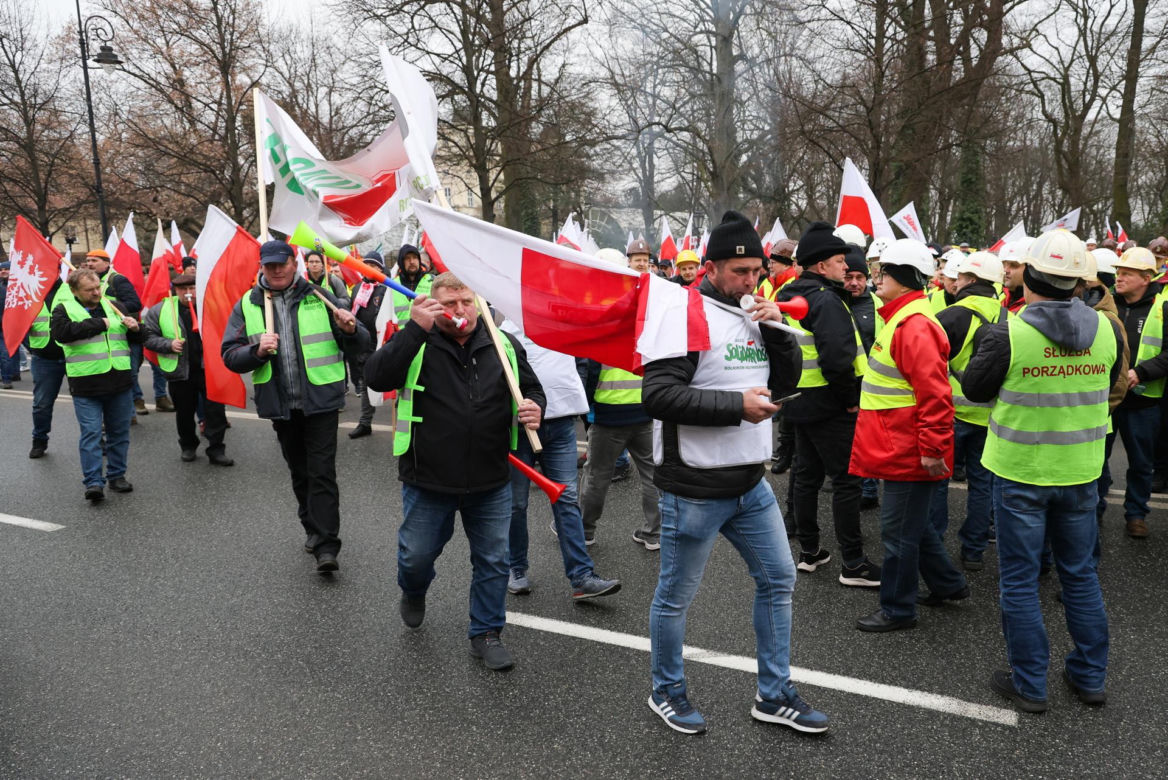 Protest rolników w Warszawie