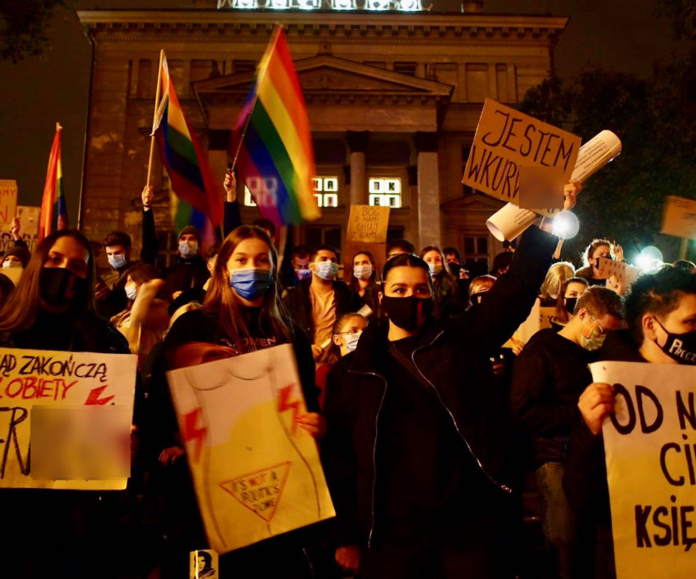 Poniedziałkowy protest na placu Wolności