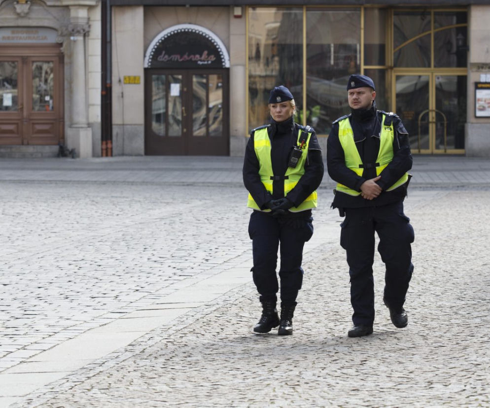 Patrol policji we Wrocławiu