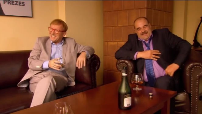 Ranczo 9 sezon odc. 116. Czerepach (Artur Barciś), senator Kozioł (Cezary Żak)
