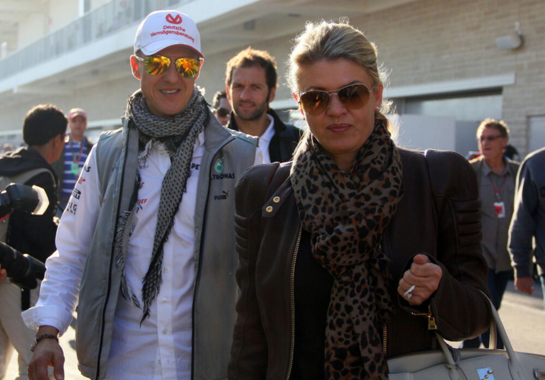 Michael Schumacher z żoną Corinną