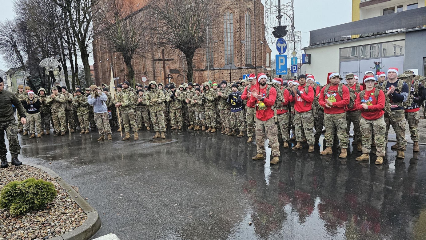 Marsz żołnierzy US ARMY w Drawsku Pomorskim 