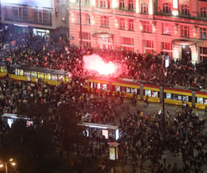 Protest przeciwko zaostrzeniu prawa aborcyjnego w Warszawie