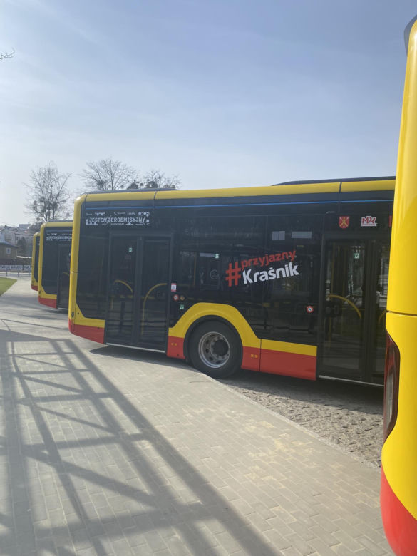 Prezentacja elektrycznych autobusów w Kraśniku