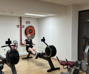 Joanna Scheuring-Wielgus na siłowni