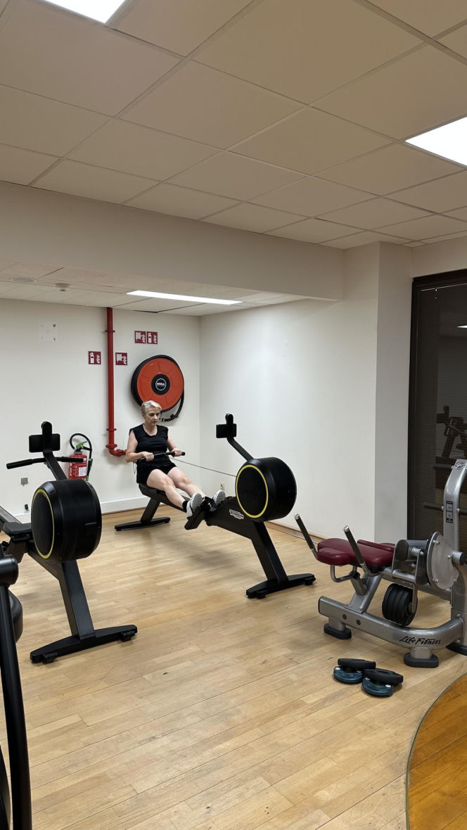 Joanna Scheuring-Wielgus na siłowni