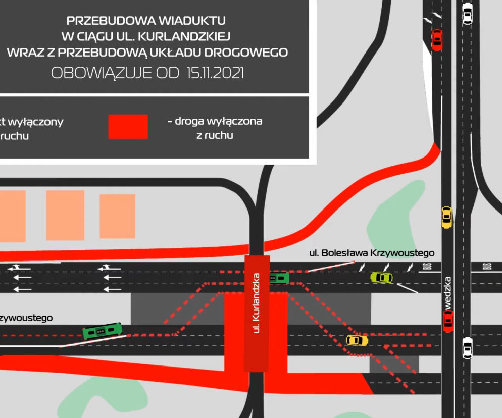 Zmiana organizacji ruchu na ul. Krzywoustego