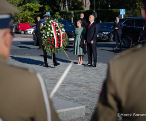 Karol i Marta Nawroccy na obchodach Święta Wojska Polskiego