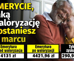 Emerycie, taką waloryzację dostaniesz w marcu