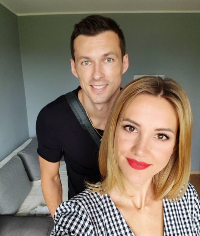 Rafał Buszek z żoną Aleksandrą