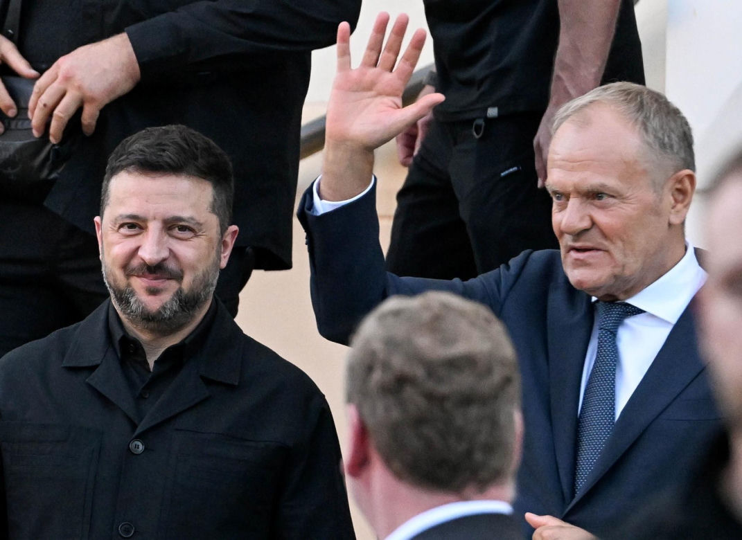 Wołodymyr Zełenski spotkał się z Donaldem Tuskiem