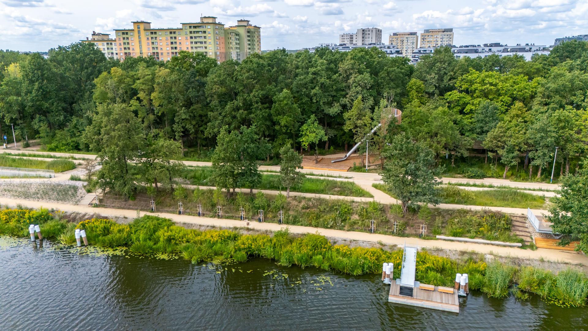 Park Żerański z lotu ptaka