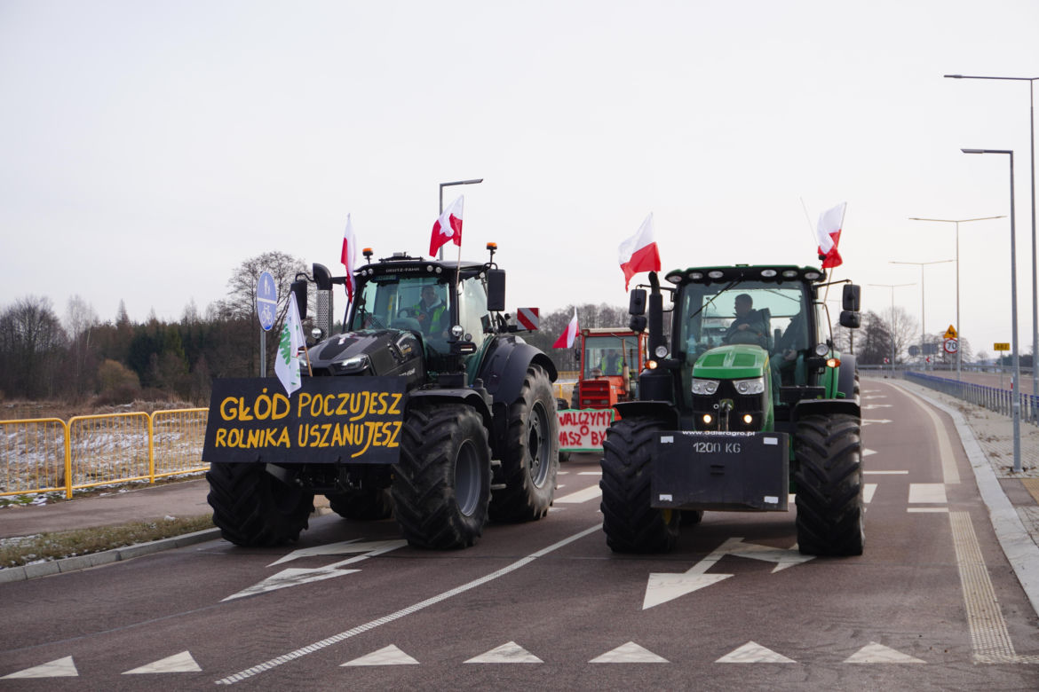 Protest rolników w Podlaskiem. Ciągniki blokują drogi w całym województwie! 
