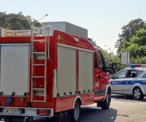 Tysiące litrów piwa rozlało się na rondzie we Włocławku