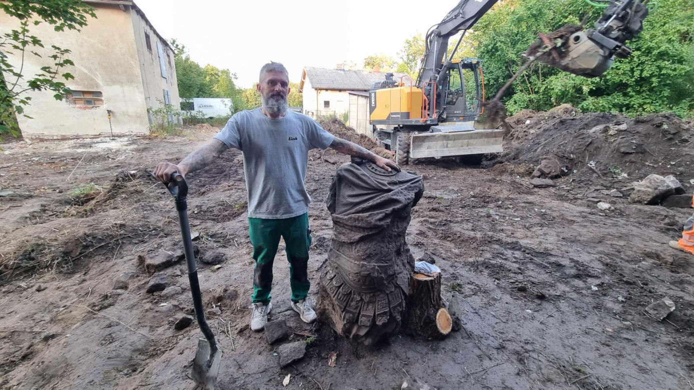 Odnaleziono kolejny fragment pomnika Fryderyka Wilhelma I