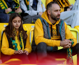 GKS Katowice - Lechia Gdańsk: Zdjęcia kibiców i zawodników z meczu 25. kolejki PKO BP Ekstraklasy