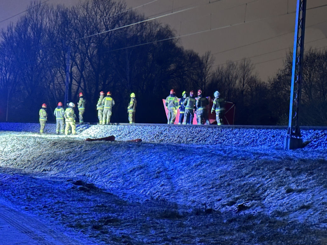 Tragedia w Ząbkach. Śmierć na torach, pieszy nie miał szans