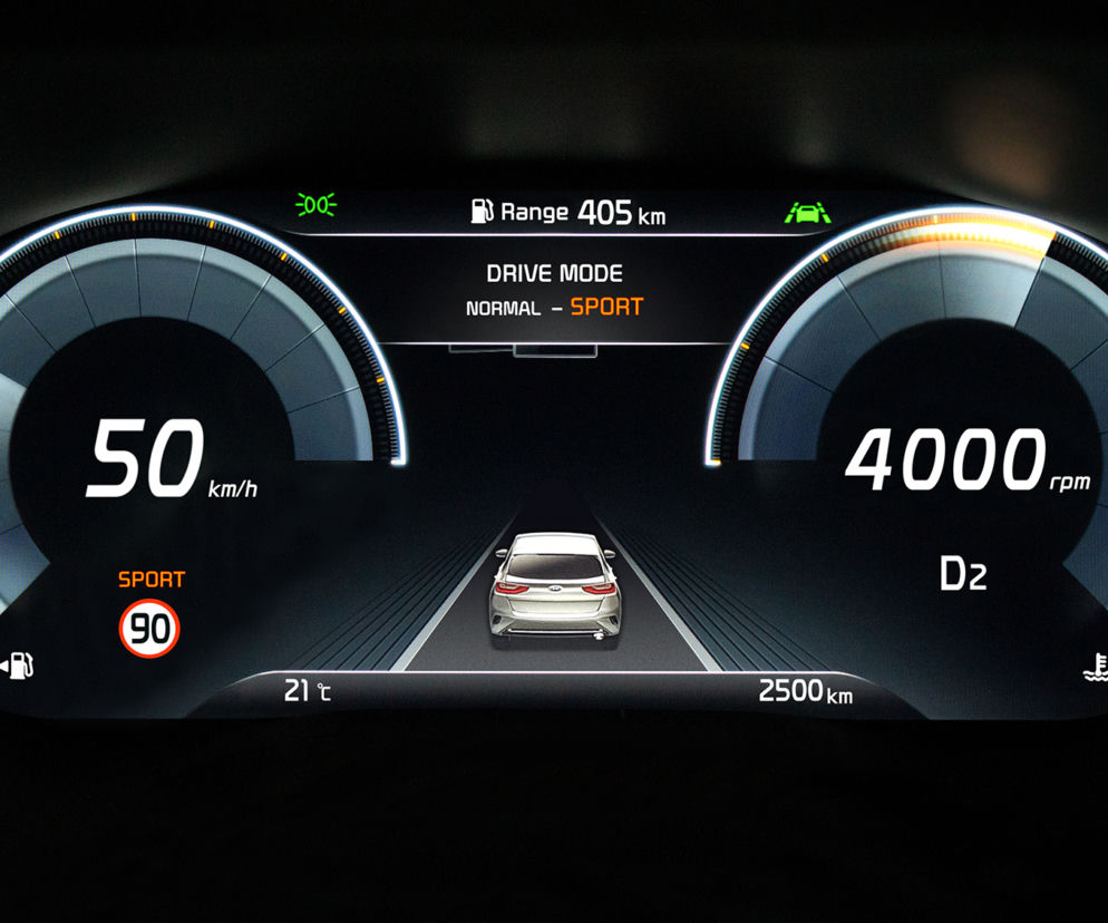 Kia XCeed z cyfrowymi zegarami