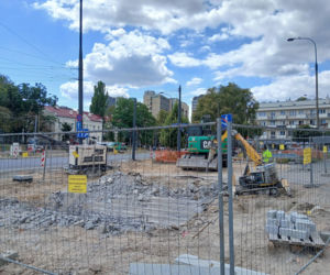 Likwidacja przejścia podziemnego na skrzyżowaniu ul. Młynarskiej i Wolskiej w Warszawie