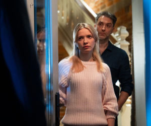 Na dobre i na złe odc. 990. Maks Beger (Tomasz Ciachorowski), Dominika (Paulina Gałązka), Marcin Molenda (Filip Bobek)