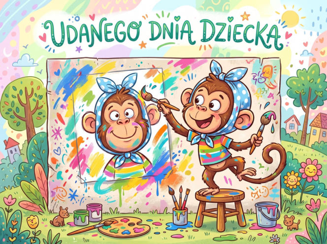 Zabawna kartki na Dzień Dziecka dla dorosłych