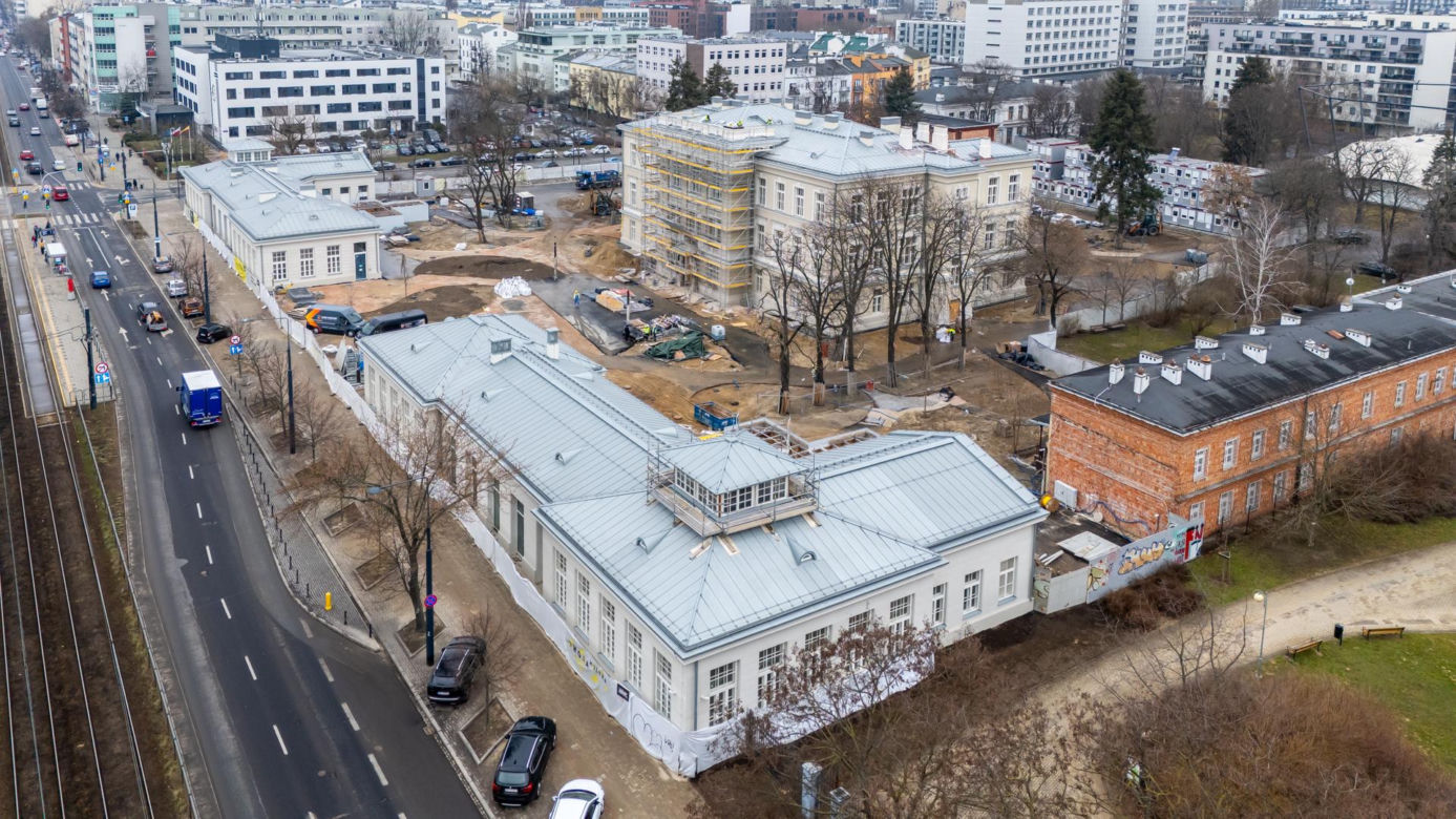 Sinfonia Varsovia w Warszawie podczas budowy