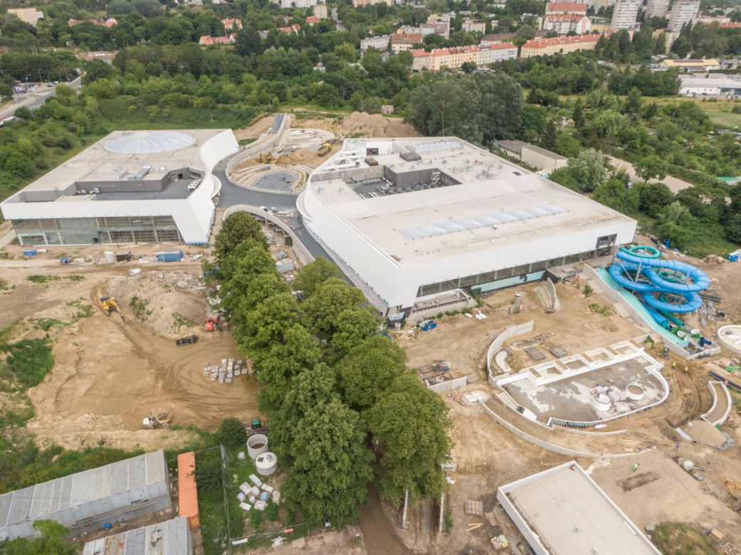 Budowa Fabryki Wody w Szczecinie - lipiec 2022