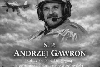 Gmina Adamów upamiętnia Andrzeja Gawrona. Pilot zginął podczas gaszenia Puszczy Solskiej