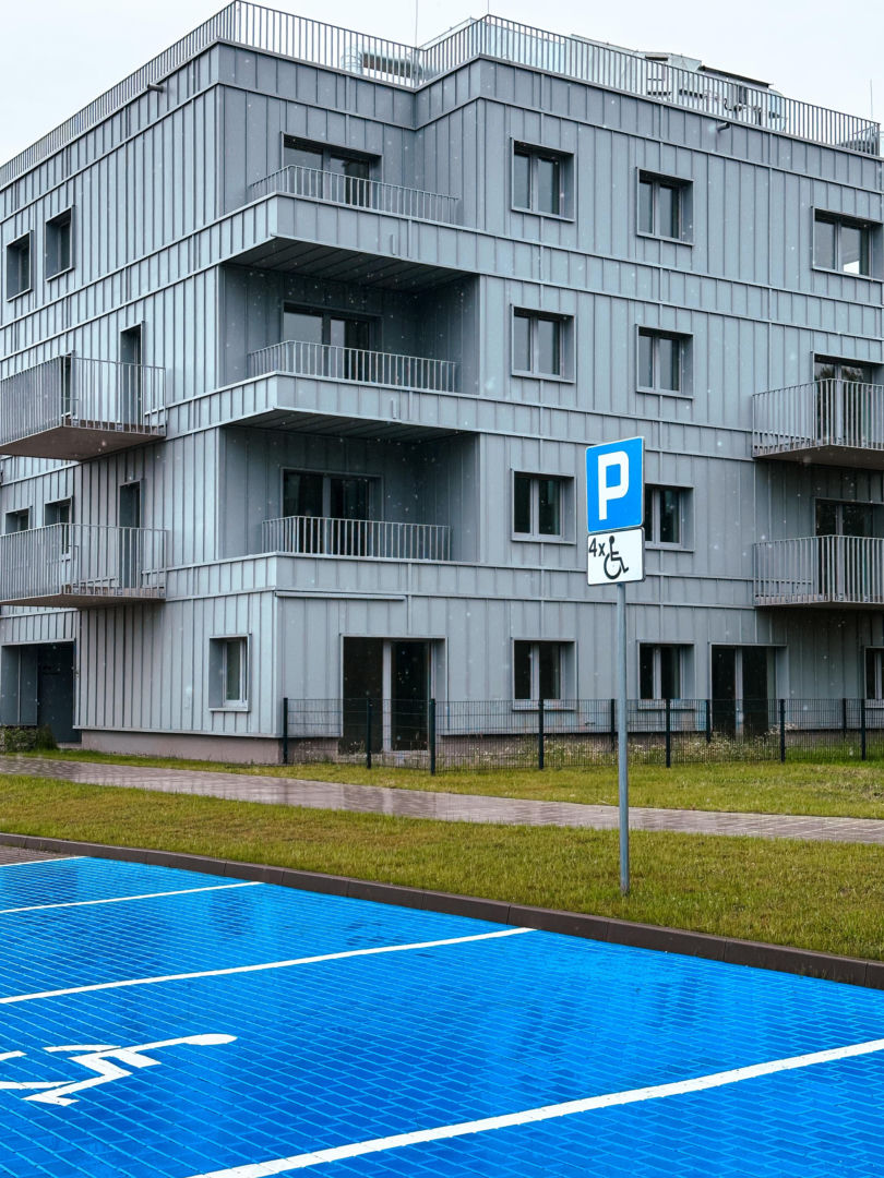 Budynki TBS w Katowicach przy Kosmicznej z 2026. Projekt: Kinga Bączyk i Magdalena Orzeł-Rurańska, pracownia K3Xmore