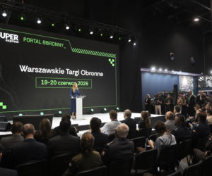 Magdalena Sobkowiak-Czarnecka podczas Warszawskich Targów Obronnych w Expo XXI