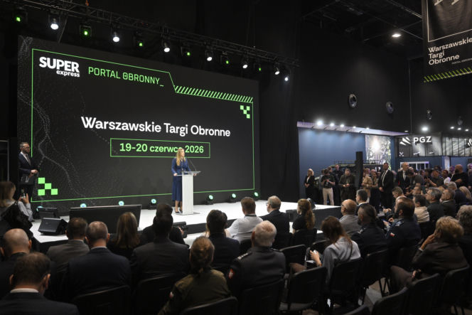 Magdalena Sobkowiak-Czarnecka podczas Warszawskich Targów Obronnych w Expo XXI