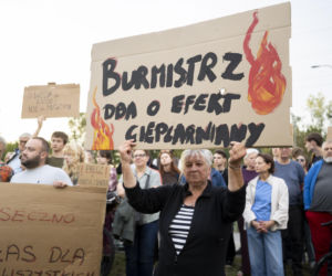 Protest w Piasecznie przeciwko Data Center