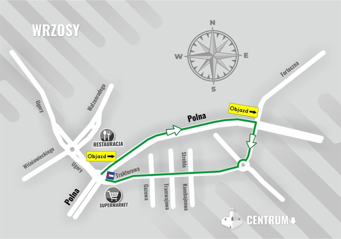 Ogromne zmiany w ruchu drogowym na terenie Torunia. Trwa budowa linii tramwajowej na JAR. Mapy utrudnień