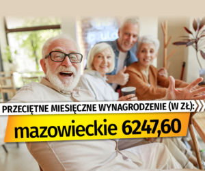 Przeciętne miesięczne wynagrodzenie (w zł)
